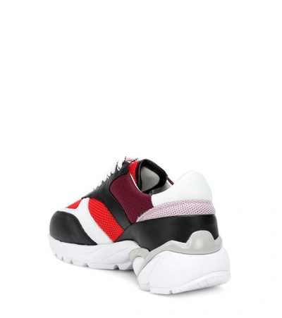 Shop Axel Arigato Tech Runner Leather Sneakers In Multicoloured