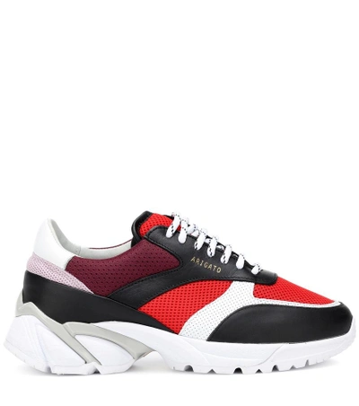 Shop Axel Arigato Tech Runner Leather Sneakers In Multicoloured