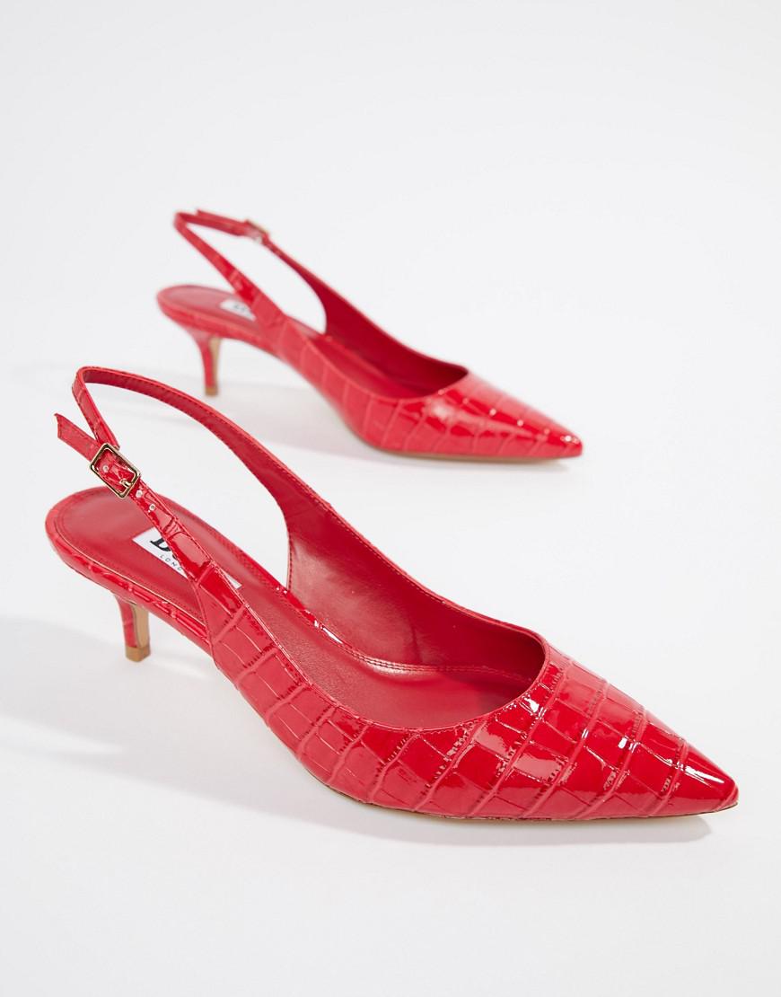 wide fit kitten heel slingbacks