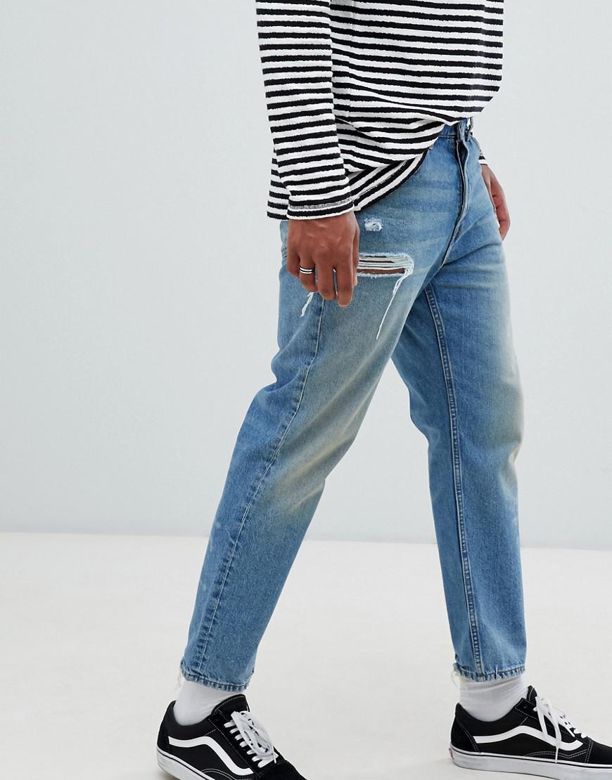 Cheap Monday 90s Fit Jeans In Blue Blue Modesens