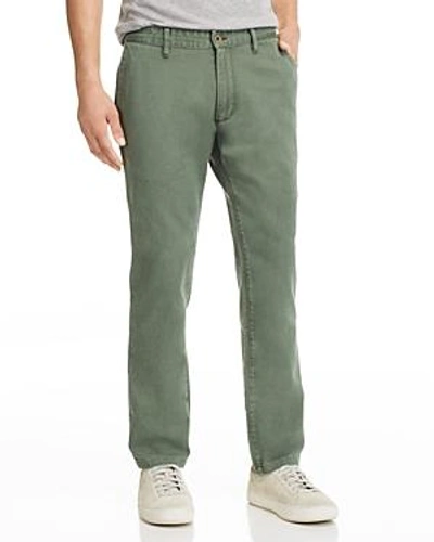 Shop Double Eleven Cal Regular Fit Chinos In Army Green