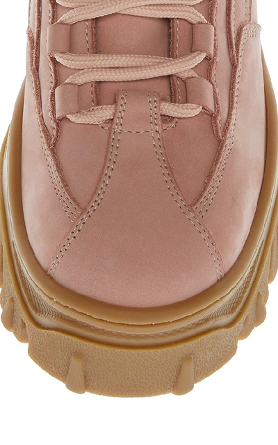 Shop Msgm Chucky Bootie Strap Sneaker In Pink