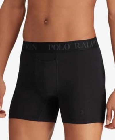 Shop Polo Ralph Lauren Men's Cotton/modal Blend Boxer Briefs, 2-pk. In Polo Black