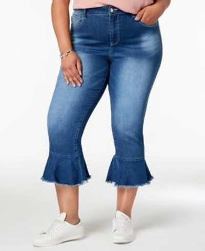Shop Seven7 Jeans Seven7 Trendy Plus Size Cropped Skinny Jeans In Tenerife