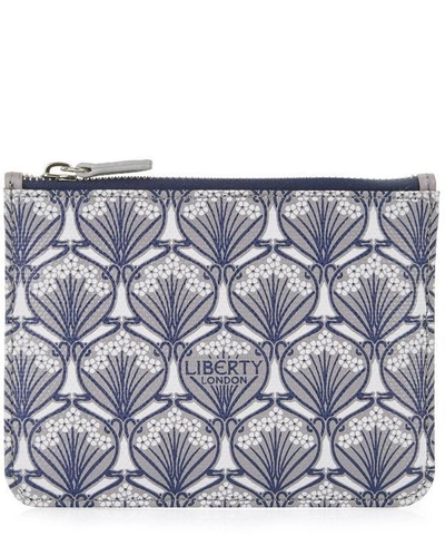 Shop Liberty London Iphis Coin Pouch In Grey