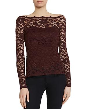 bailey 44 black site lace top