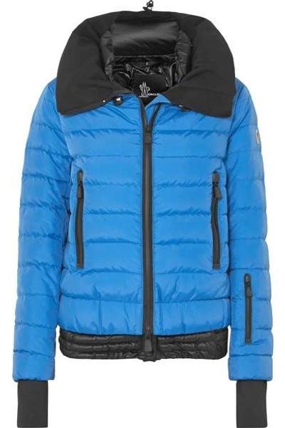 Shop Moncler Vonne Quilted Shell Down Jacket In Blue