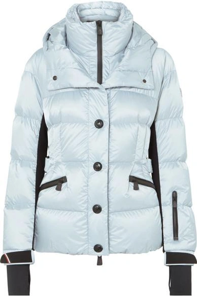 Shop Moncler Antabia Quilted Down Shell Jacket In Light Blue