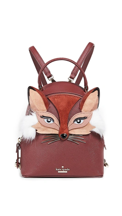 Kate Spade So Foxy Fox Binx Backpack In Sienna | ModeSens