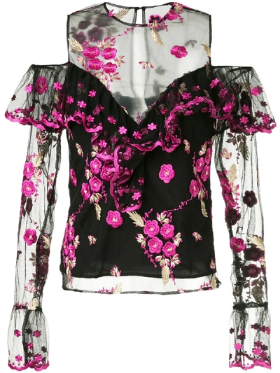 Shop Alice Mccall I Want You Back Blouse In Black