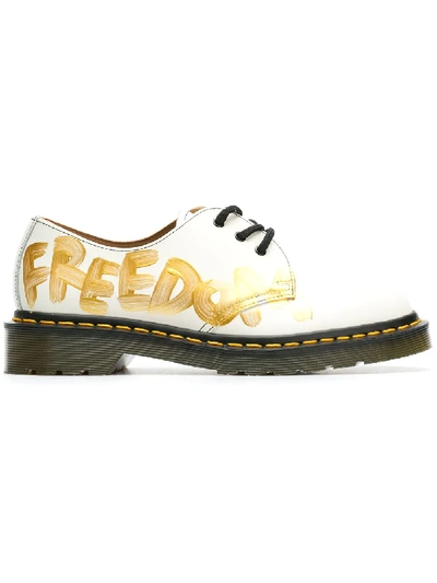 Shop Comme Des Garçons Comme Des Garçons Comme Des Garçons X Dr. Martens Lace-up Shoes In White