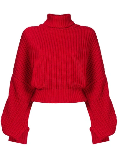 Shop A.w.a.k.e. Button Back Sweater - Red