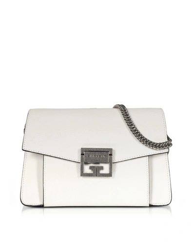 Shop Givenchy Small Gv3 Leather Shoulder Bag In White