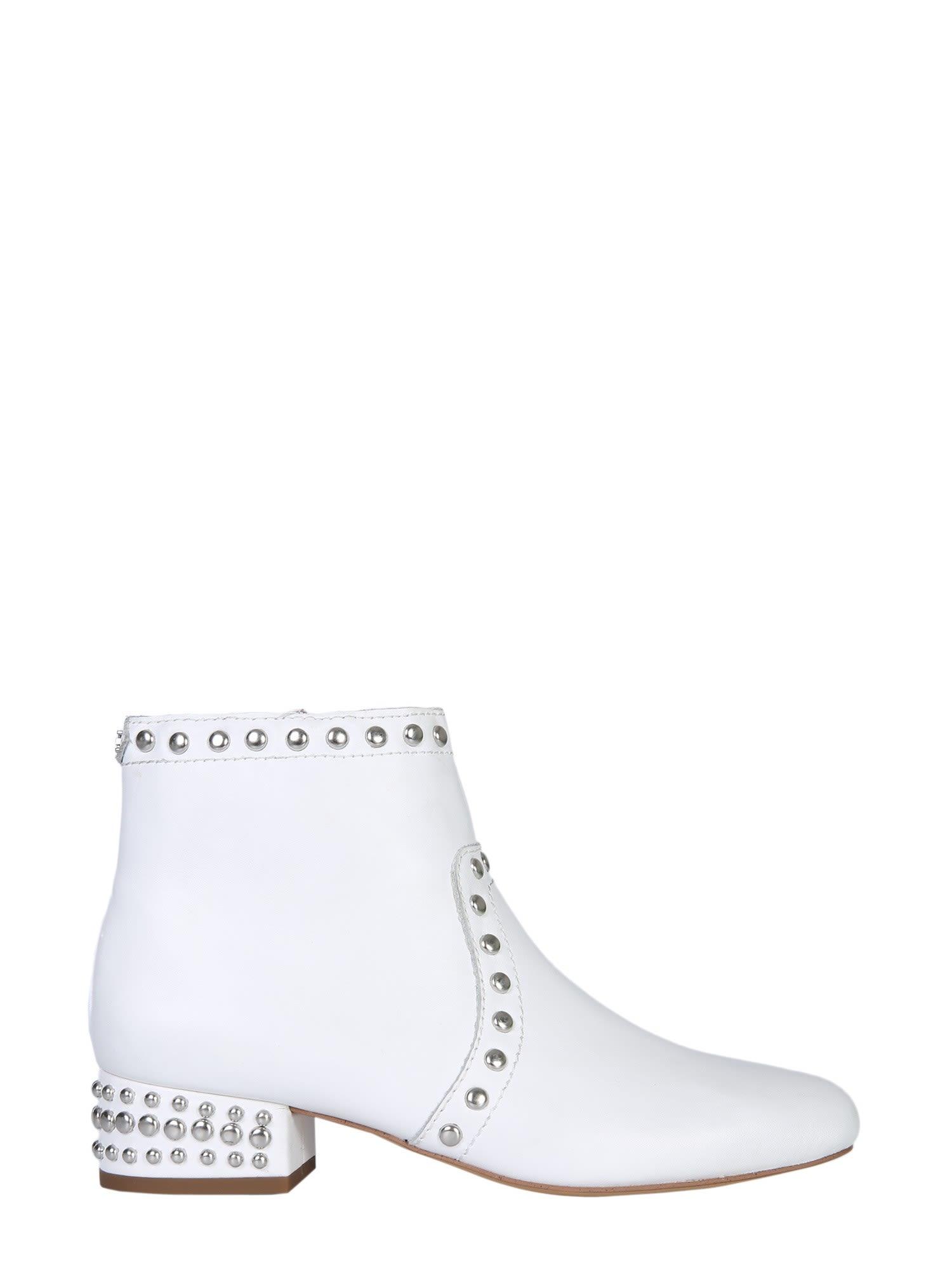 sam edelman white ankle boots