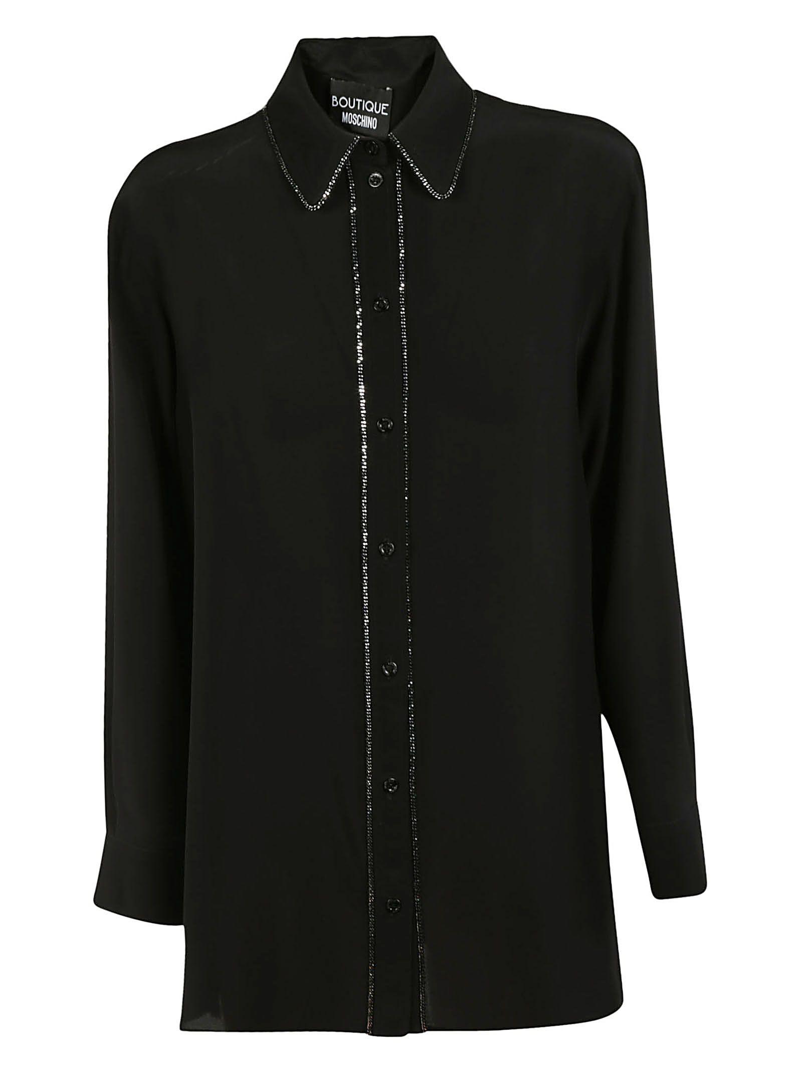 Moschino Long Sleeve Shirt In Black | ModeSens