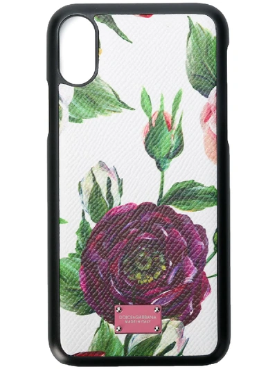 Shop Dolce & Gabbana Floral Design Iphone X Case - Multicolour