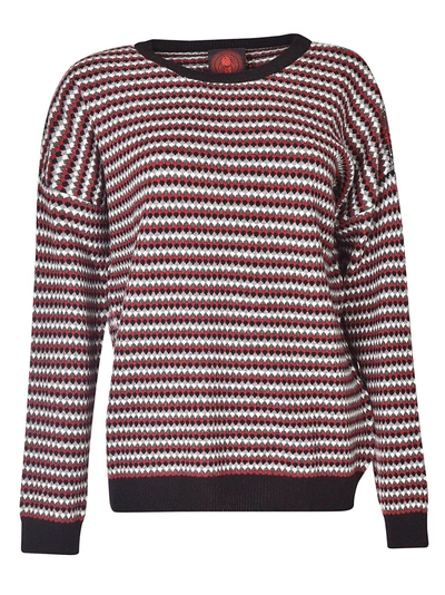 Shop Happy Sheep Patterned Sweater In Red/multicolor