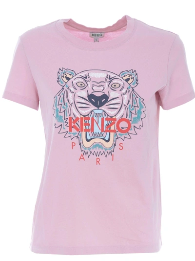 Shop Kenzo Tiger T-shirt In Rosa
