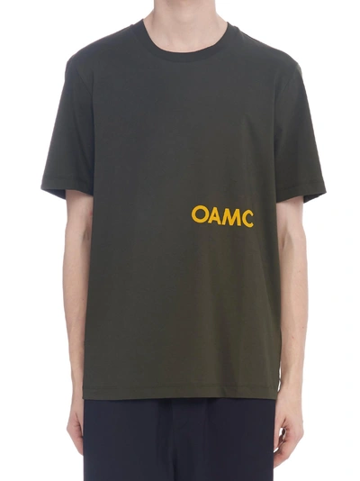 Shop Oamc 'chapeau' T-shirt In Green