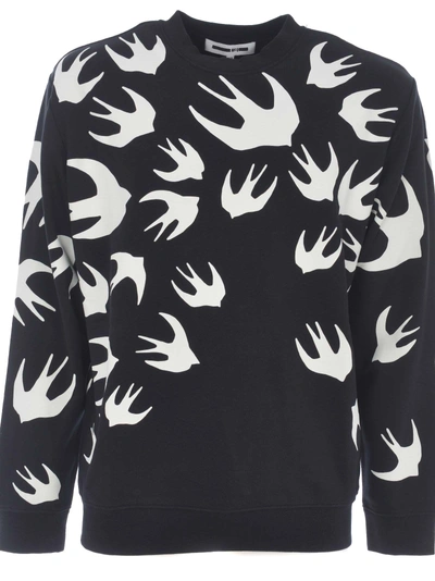 Shop Mcq By Alexander Mcqueen Fleece In Nero