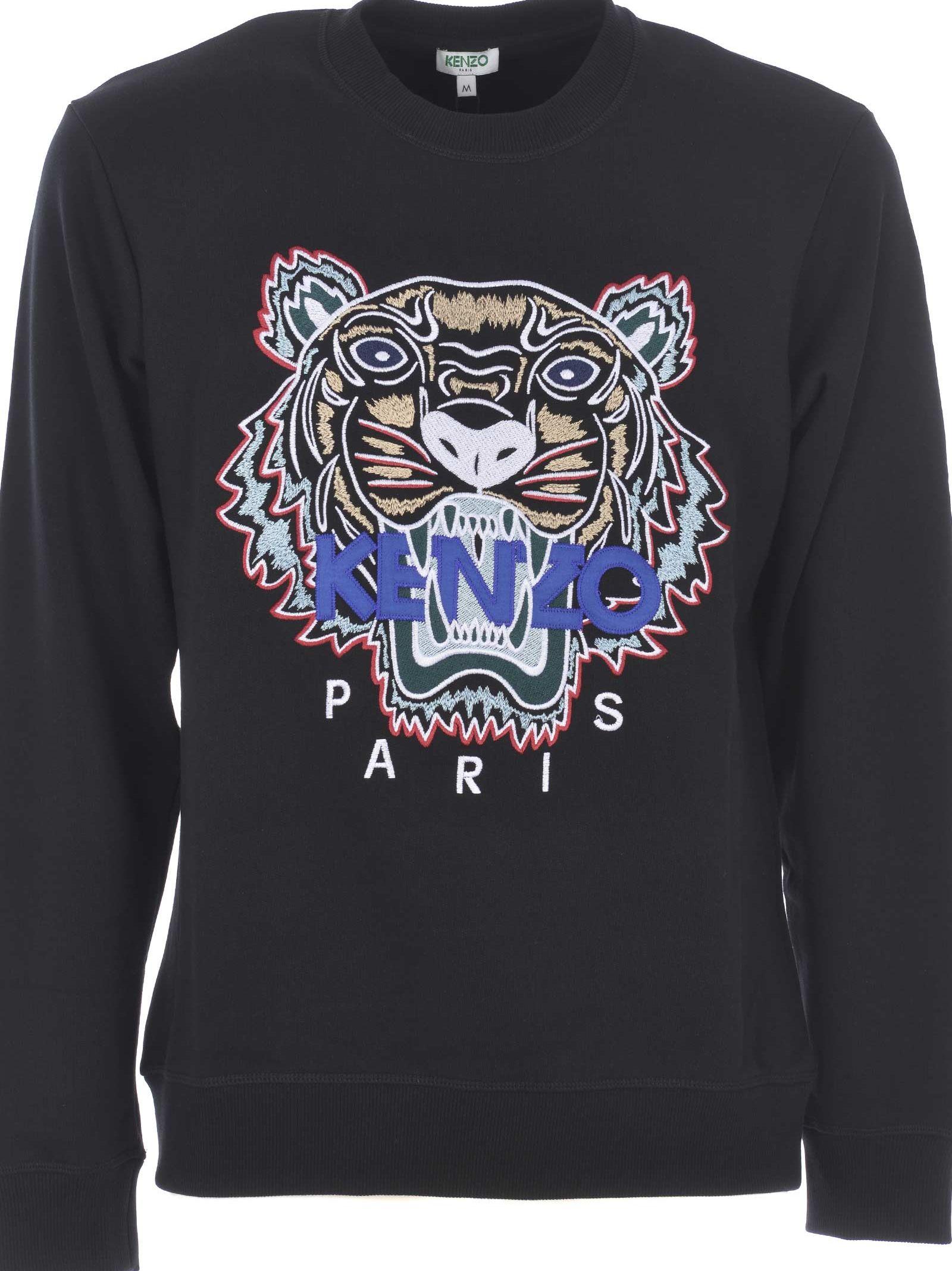 kenzo black tiger hoodie