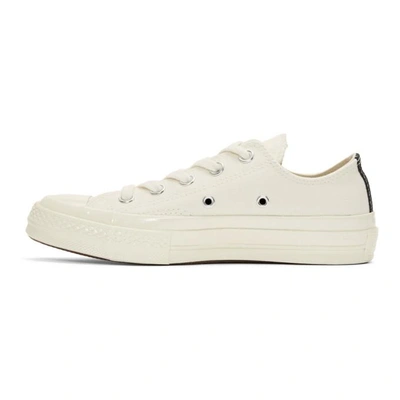 Shop Comme Des Garçons Play Comme Des Garcons Play Off-white Converse Edition Half Heart Chuck Taylor All-star 70 Sneakers In 2 Beige