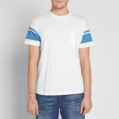 Shop Velva Sheen Arm Stripe Tee In White