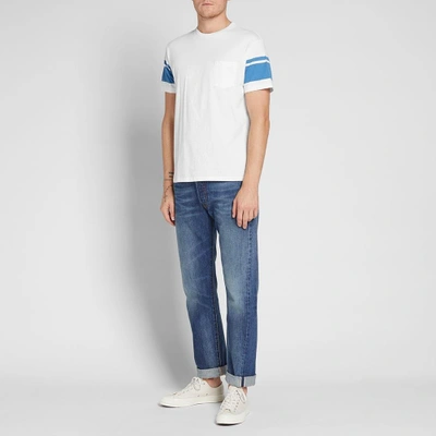 Shop Velva Sheen Arm Stripe Tee In White