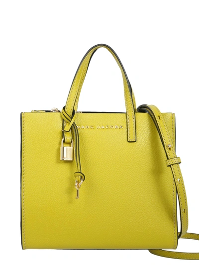 Shop Marc Jacobs Mini Grind Tote Bag In Yellow