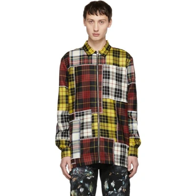 Shop Palm Angels Multicolor Check Patchwork Shirt In 8800 Multi