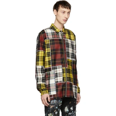 Shop Palm Angels Multicolor Check Patchwork Shirt In 8800 Multi