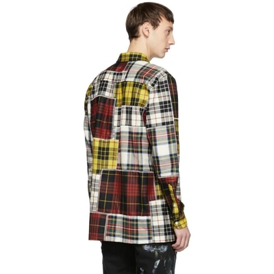 Shop Palm Angels Multicolor Check Patchwork Shirt In 8800 Multi