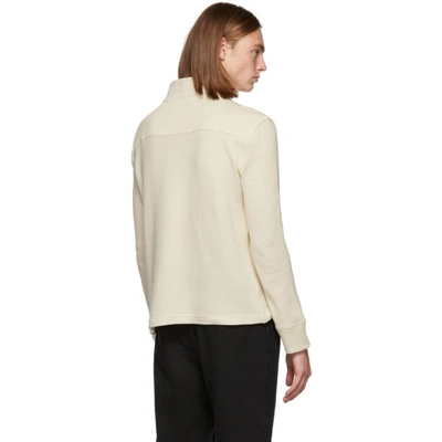 Shop Lhomme Rouge Off-white Mountain Polo Sweater In Milk Almond