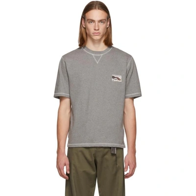 Shop Lhomme Rouge Grey Climber T-shirt In Grey Melang