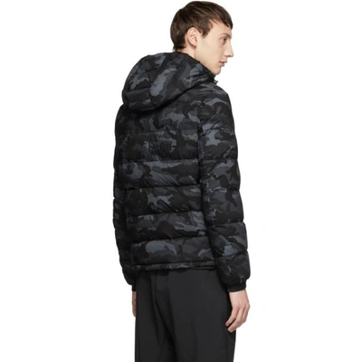 Moncler Aiton Down-filled Hooded Jacket In Black Camo | ModeSens