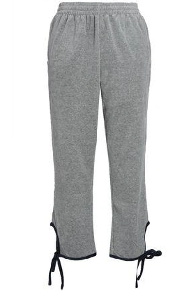 Shop Opening Ceremony Woman Cropped Chenille Track Pants Stone
