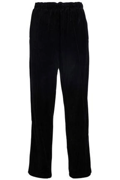 Shop Opening Ceremony Woman Striped Chenille Track Pants Black