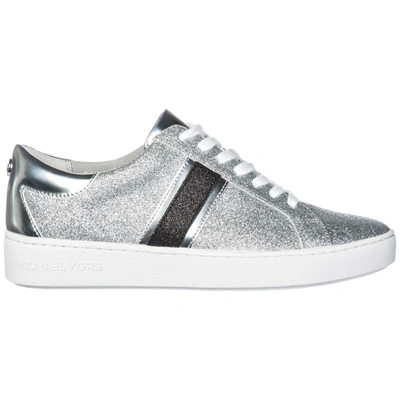 Shop Michael Kors Damenschuhe Damen Schuhe Sneakers Turnschuhe  Keaton In Silver