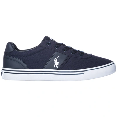 Shop Polo Ralph Lauren Men's Shoes Trainers Sneakers   Hanford In Blue