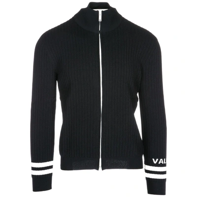 Shop Valentino Cardigan Men's Jumper Sweater Pullover In Black