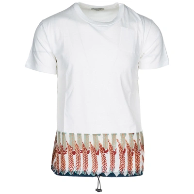 Shop Valentino Men's Short Sleeve T-shirt Crew Neckline Jumper In White
