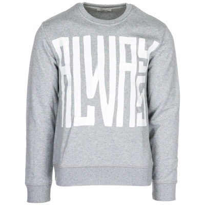 Shop Valentino Men's Sweatshirt Sweat  Always In Grey