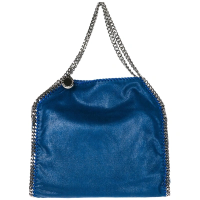 Shop Stella Mccartney Women's Shoulder Bag  Falabella Small Tote Shaggy Deer In Blue