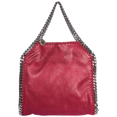 Shop Stella Mccartney Women's Handbag Shopping Bag Purse Tote Mini Shaggy Deer In Red