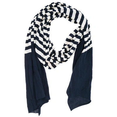 Shop Gucci Men's Cotton Scarf In Blue