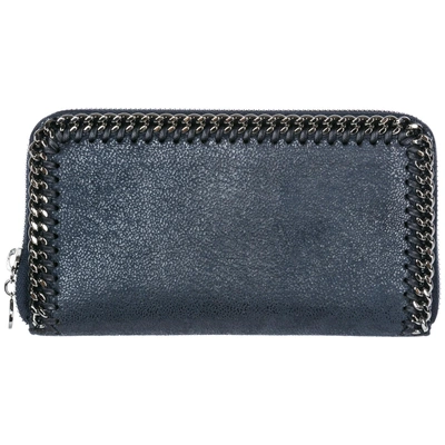 Shop Stella Mccartney Women's Wallet Coin Case Holder Purse Card Bifold  Continental Falabella In Blue