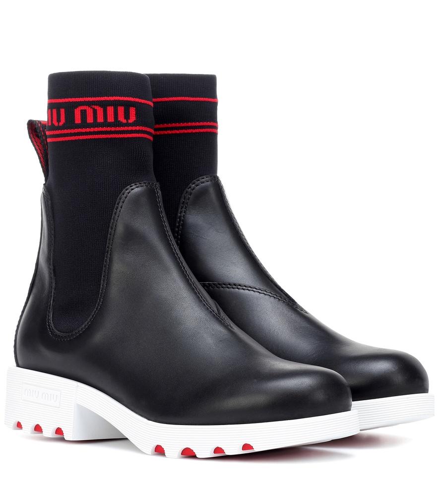 miu miu leather boots