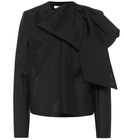 Shop Givenchy Mohair And Wool Top In Black
