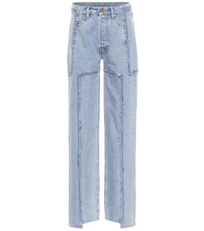 Shop Vetements X Levi's® High-rise Wide-leg Jeans In Blue