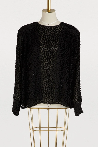 Shop Isabel Marant Midway Blouse In Black